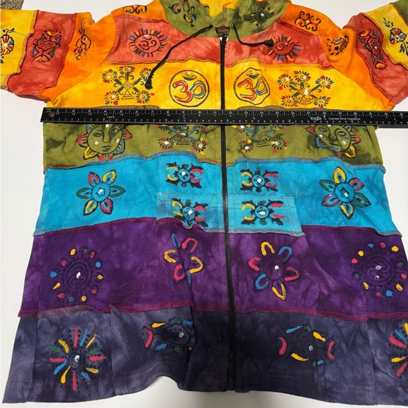 Rising International Multicolor Patchwork Jacket - Picture 4 of 7